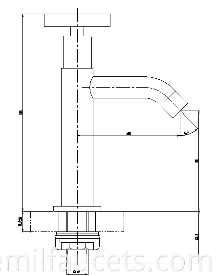 Basin swivel faucet